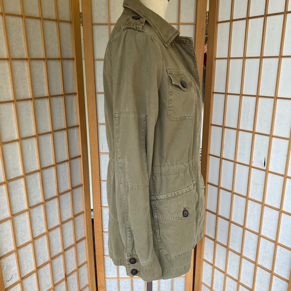 Banana Republic Green Utility Jacket SZ S - Picture 4 of 12